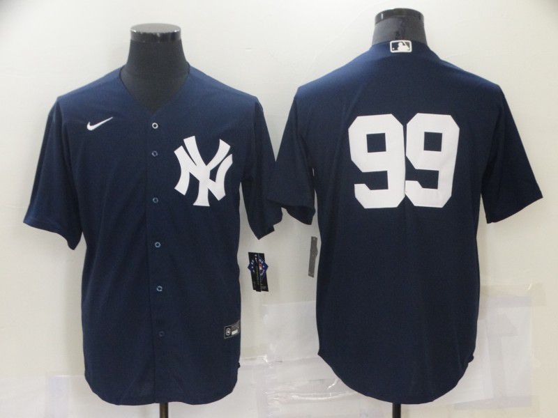 Men New York Yankees 99 Aaron Judge Blue Game 2021 Nike MLB Jersey